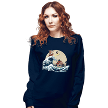 Load image into Gallery viewer, Shirts Long Sleeve Shirts, Unisex / Small / Navy The Great Adventure