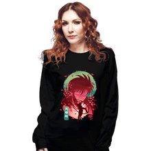 Load image into Gallery viewer, Daily_Deal_Shirts Long Sleeve Shirts, Unisex / Small / Black Kurama's Rose Whirlwind