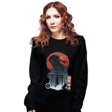 Load image into Gallery viewer, Shirts Long Sleeve Shirts, Unisex / Small / Black Samurai Warrior