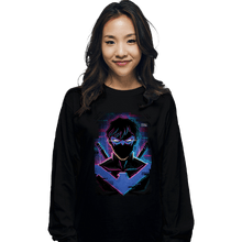 Load image into Gallery viewer, Daily_Deal_Shirts Long Sleeve Shirts, Unisex / Small / Black Glitch Nightwing