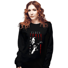 Load image into Gallery viewer, Daily_Deal_Shirts Long Sleeve Shirts, Unisex / Small / Black Clock Fear