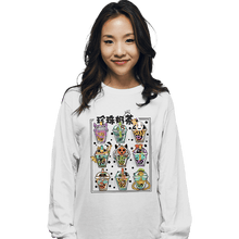 Load image into Gallery viewer, Daily_Deal_Shirts Long Sleeve Shirts, Unisex / Small / White Bubble Tea Nerd
