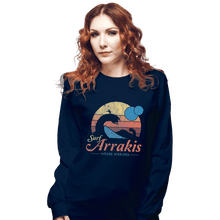 Load image into Gallery viewer, Shirts Long Sleeve Shirts, Unisex / Small / Navy Surf Arrakis