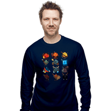Load image into Gallery viewer, Shirts Long Sleeve Shirts, Unisex / Small / Navy Dice Roles
