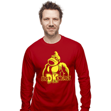 Load image into Gallery viewer, Daily_Deal_Shirts Long Sleeve Shirts, Unisex / Small / Red Big DK Energy