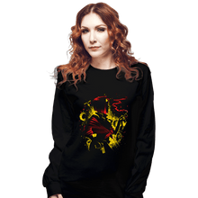 Load image into Gallery viewer, Daily_Deal_Shirts Long Sleeve Shirts, Unisex / Small / Black Queen Of Hearts