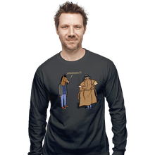 Load image into Gallery viewer, Shirts Long Sleeve Shirts, Unisex / Small / Charcoal Trench Coat