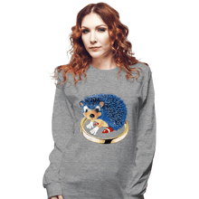 Load image into Gallery viewer, Secret_Shirts Long Sleeve Shirts, Unisex / Small / Sports Grey The Fastest Hedgehog