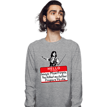 Load image into Gallery viewer, Daily_Deal_Shirts Long Sleeve Shirts, Unisex / Small / Sports Grey Inigo Hello