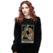 Load image into Gallery viewer, Daily_Deal_Shirts Long Sleeve Shirts, Unisex / Small / Black The Lovers Vintage Tarot