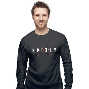 Shirts Long Sleeve Shirts, Unisex / Small / Charcoal Air Spidey