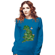 Load image into Gallery viewer, Daily_Deal_Shirts Long Sleeve Shirts, Unisex / Small / Sapphire Super Monty World