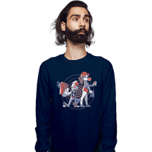 Load image into Gallery viewer, Shirts Long Sleeve Shirts, Unisex / Small / Navy Zombie Neighbors
