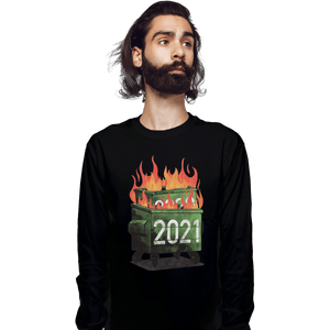 Shirts Long Sleeve Shirts, Unisex / Small / Black 2021 Double Dumpster Fire