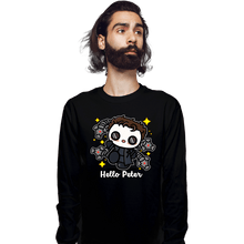 Load image into Gallery viewer, Shirts Long Sleeve Shirts, Unisex / Small / Black Hello Peter