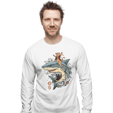 Load image into Gallery viewer, Daily_Deal_Shirts Long Sleeve Shirts, Unisex / Small / White Shark Catana