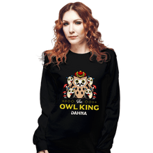 Load image into Gallery viewer, Shirts Long Sleeve Shirts, Unisex / Small / Black The Owl King