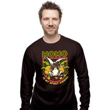 Load image into Gallery viewer, Daily_Deal_Shirts Long Sleeve Shirts, Unisex / Small / Dark Chocolate Momo Is My Spirit Animal