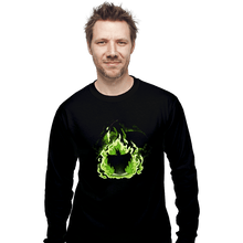 Load image into Gallery viewer, Daily_Deal_Shirts Long Sleeve Shirts, Unisex / Small / Black Book Dragon