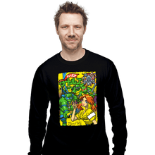 Load image into Gallery viewer, Daily_Deal_Shirts Long Sleeve Shirts, Unisex / Small / Black Turtles Japan