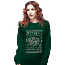 Load image into Gallery viewer, Shirts Long Sleeve Shirts, Unisex / Small / Forest Slytherin Sweater