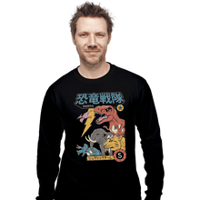 Load image into Gallery viewer, Shirts Long Sleeve Shirts, Unisex / Small / Black DIno Sentai
