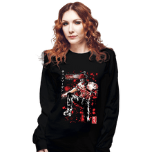 Load image into Gallery viewer, Daily_Deal_Shirts Long Sleeve Shirts, Unisex / Small / Black Chainsaw Sumi-E