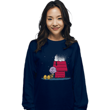 Load image into Gallery viewer, Shirts Long Sleeve Shirts, Unisex / Small / Navy Snapy