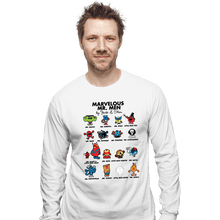 Load image into Gallery viewer, Daily_Deal_Shirts Long Sleeve Shirts, Unisex / Small / White Marvelous Mr. Men