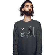 Load image into Gallery viewer, Shirts Long Sleeve Shirts, Unisex / Small / Charcoal Cat-At's New Gift