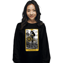 Load image into Gallery viewer, Daily_Deal_Shirts Long Sleeve Shirts, Unisex / Small / Black JL Tarot - Strength