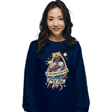 Load image into Gallery viewer, Shirts Long Sleeve Shirts, Unisex / Small / Navy Warrior Of Love