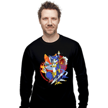 Load image into Gallery viewer, Secret_Shirts Long Sleeve Shirts, Unisex / Small / Black Dino Planet