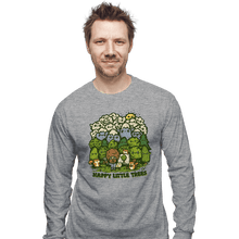 Load image into Gallery viewer, Daily_Deal_Shirts Long Sleeve Shirts, Unisex / Small / Sports Grey Happy Trees