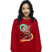 Load image into Gallery viewer, Daily_Deal_Shirts Long Sleeve Shirts, Unisex / Small / Red Dual Sword Users
