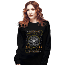 Load image into Gallery viewer, Shirts Long Sleeve Shirts, Unisex / Small / Black Grace Golden Tree Ugly Sweater