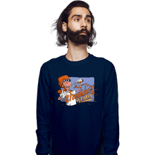 Load image into Gallery viewer, Daily_Deal_Shirts Long Sleeve Shirts, Unisex / Small / Navy Cheddar Whizzy
