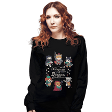 Load image into Gallery viewer, Shirts Long Sleeve Shirts, Unisex / Small / Black Dungeons & Doggos