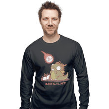 Load image into Gallery viewer, Shirts Long Sleeve Shirts, Unisex / Small / Charcoal Critical Hit