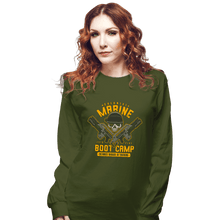 Load image into Gallery viewer, Shirts Long Sleeve Shirts, Unisex / Small / Military Green Colonial Marine s