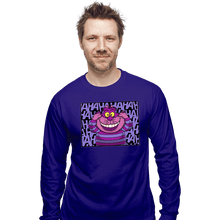 Load image into Gallery viewer, Shirts Long Sleeve Shirts, Unisex / Small / Violet Mad Cat