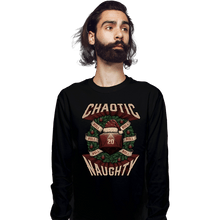 Load image into Gallery viewer, Shirts Long Sleeve Shirts, Unisex / Small / Black Chaotic Naughty Christmas