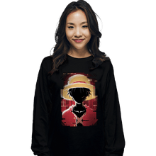 Load image into Gallery viewer, Shirts Long Sleeve Shirts, Unisex / Small / Black Glitch Luffy