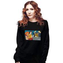 Load image into Gallery viewer, Shirts Long Sleeve Shirts, Unisex / Small / Black Women Yelling At A Data Dog