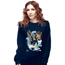 Load image into Gallery viewer, Shirts Long Sleeve Shirts, Unisex / Small / Navy Two Avatars
