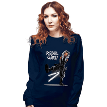 Load image into Gallery viewer, Secret_Shirts Long Sleeve Shirts, Unisex / Small / Navy Rebel Girl