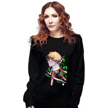 Load image into Gallery viewer, Daily_Deal_Shirts Long Sleeve Shirts, Unisex / Small / Black Chainsaw Holo