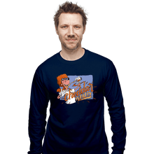 Load image into Gallery viewer, Secret_Shirts Long Sleeve Shirts, Unisex / Small / Navy Chedda Whizzy