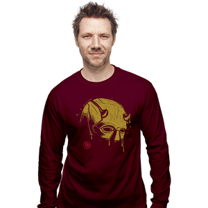 Daily_Deal_Shirts Long Sleeve Shirts, Unisex / Small / Maroon DevilMask