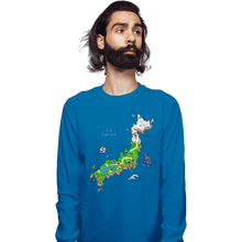 Load image into Gallery viewer, Daily_Deal_Shirts Long Sleeve Shirts, Unisex / Small / Sapphire Super Japan World